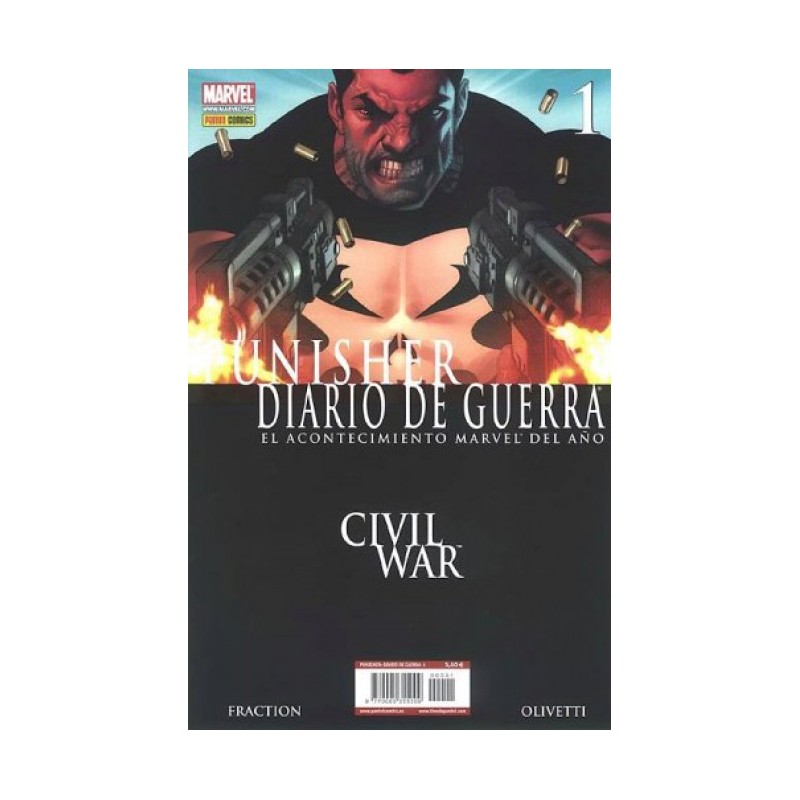PUNISHER DIARIO DE GUERRA Nº 1 Y 2 CIVIL WAR