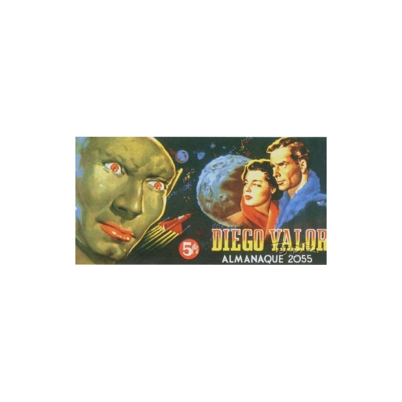 DIEGO VALOR 1ª SERIE COL.COMPLETA, Nº 1 AL 124 MAS ALMANAQUE 2055 ,ORIGINAL , ESTADO DE CONSERVACION MUY BUENO