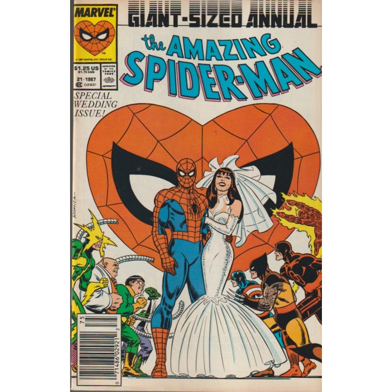 the amazing spider-man giant-sized annual 21 la boda