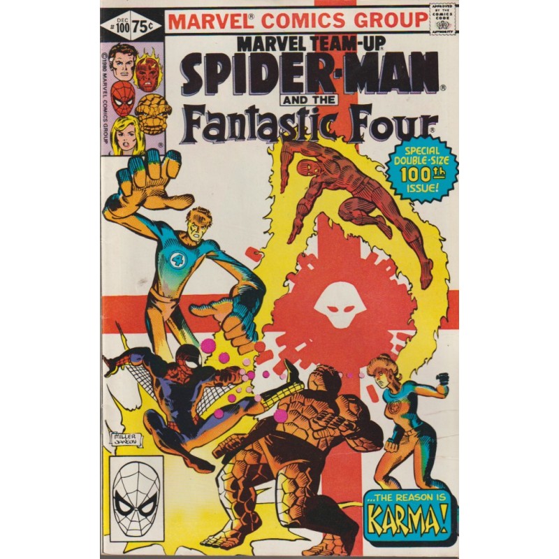 MARVEL TEAM-UP Nº 100 SPIDERMAN AND THE FANTASTIC-FOUR
