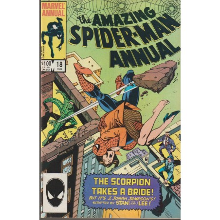 the amazing spider-man annual 18 THE SCORPIONS TAKES A BRIDE