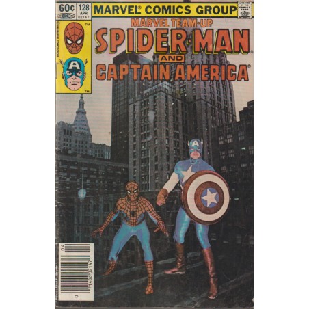 MARVEL TEAM-UP Nº 128 SPIDERMAN AND CAPTAIN AMERICA