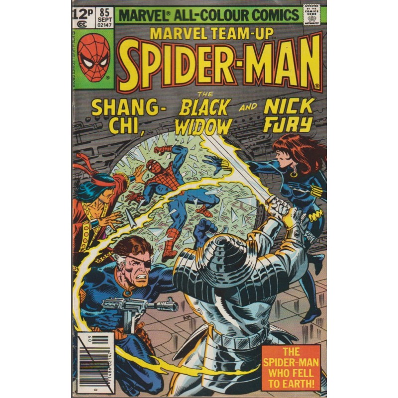 MARVEL TEAM-UP Nº 85 SPIDERMAN AND SANG-CHI , BLACK WIDOW AND NICK FURY