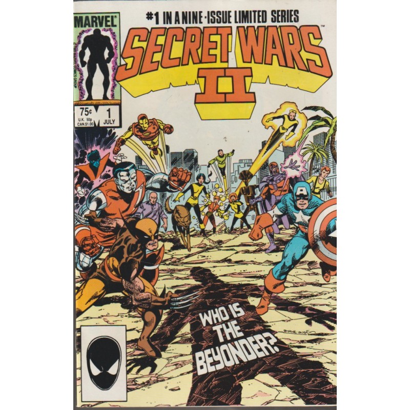 SECRET WARS II COMIC-BOOK USA Nº 1 AL 7 Y 9