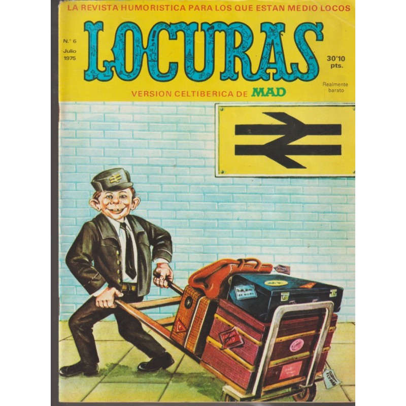 LOCURAS Nº 3,4 Y 6 EDICION ESPAÑOLA DE LA REVISTA MAD