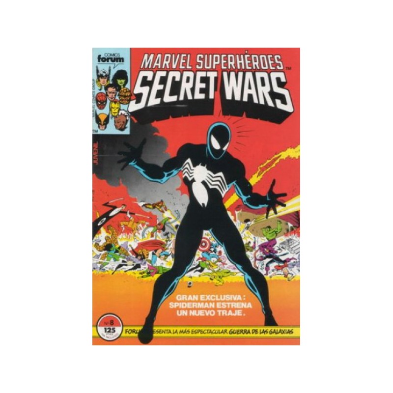secret wars nº 8 forum la llegada del traje negro
