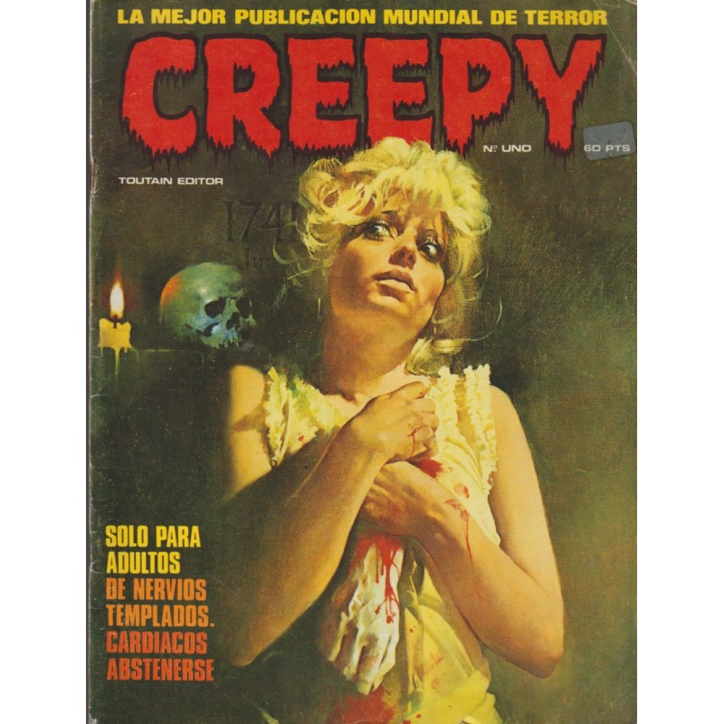 CREEPY COL.COMPLETA Nº 0 AL 79 A FALTA DE 9 Nº : 42,49,50,51,52,54,63,64,65 , ESTADO DE CONSERVACION EXCELENTE