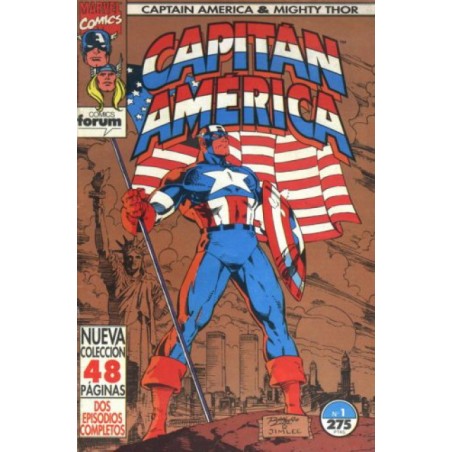 CAPITAN AMERICA & THOR VOL.2 Nº 1 Y 2 ED.FORUM