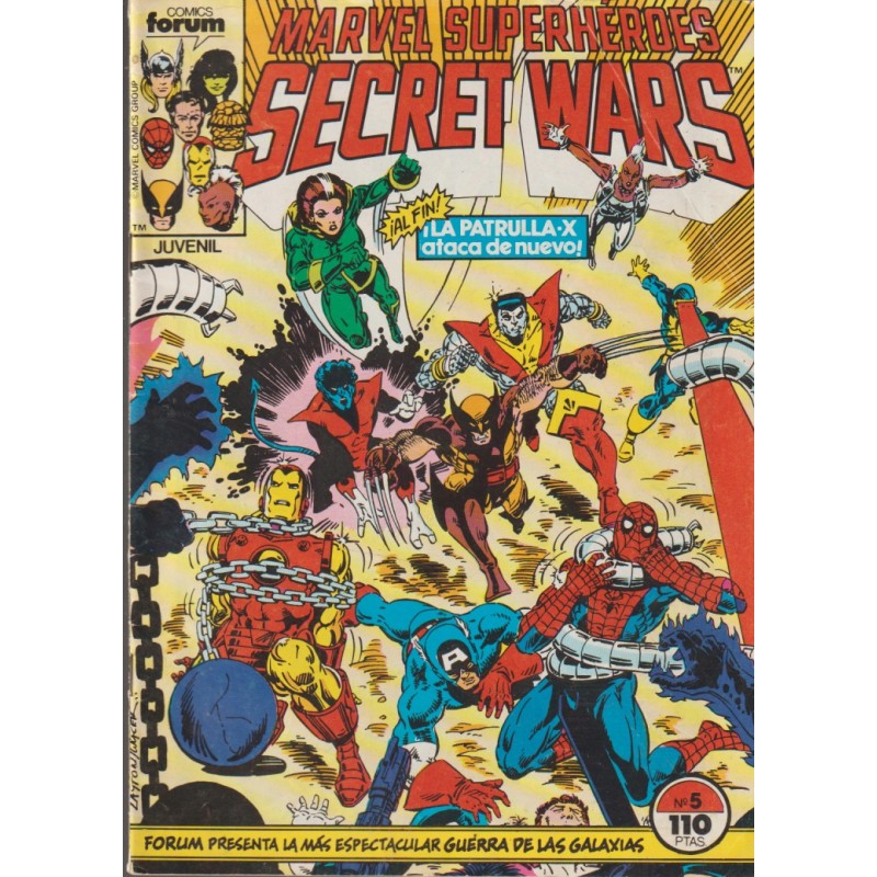 SECRET WARS Nº 1 AL 5 ED.FORUM