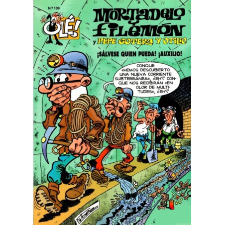 COLECCION OLE nº 109 MORTADELO Y FILEMON : ¡ SALVESE QUIEN PUEDA ¡ , ¡ AUXILIO ¡