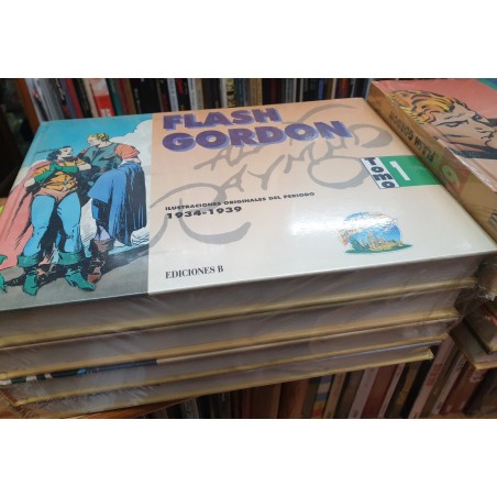 FLASH GORDON ED.B POR ALEX RAYMOND Y DAN BARRY COL.COMPLETA 9 VOLUMENES EN GUAFLEX