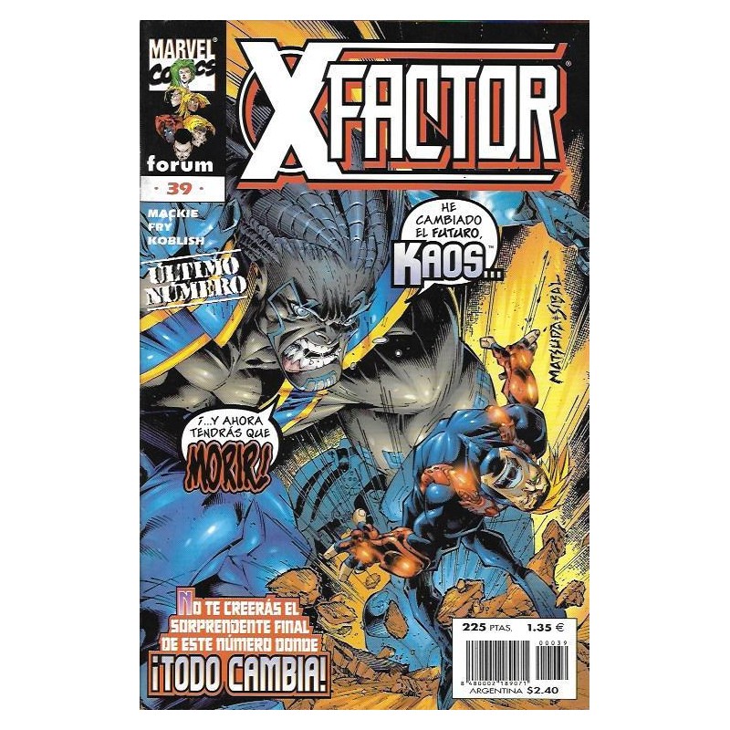 X-FACTOR X VOL.2 COL.COMPLETA Nº 1 AL 39 ED.FORUM