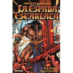 CONAN EL BARBARO MINI SERIES ED.PLANETA COL.COMPLETA 7 TOMOS : EL ORO DE LA MUERTE , EL RETORNO DE STYRM,RIOS DE SANGRE , LA ESPADA ESCARLATA , EL SEÑOR DE LAS ARAÑAS,EL USURPADOR Y EL BOSQUE INFERNAL