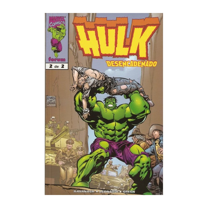 HULK DESENCADENADO , COMPLETA 2 TOMOS