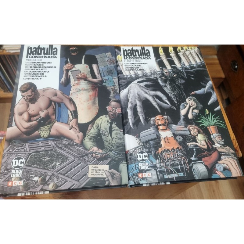 LA PATRULLA CONDENADA COL.COMPLETA ED.ECC 4 VOLUMENES POR GRANT MORRISON , IMPECABLES