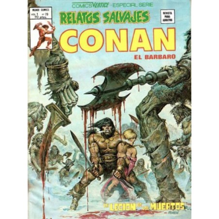 RELATOS CONAN EL BARBARO LOTE DE 9 DE 44 COMICS , ESTADO DE CONSERVACION BUENO
