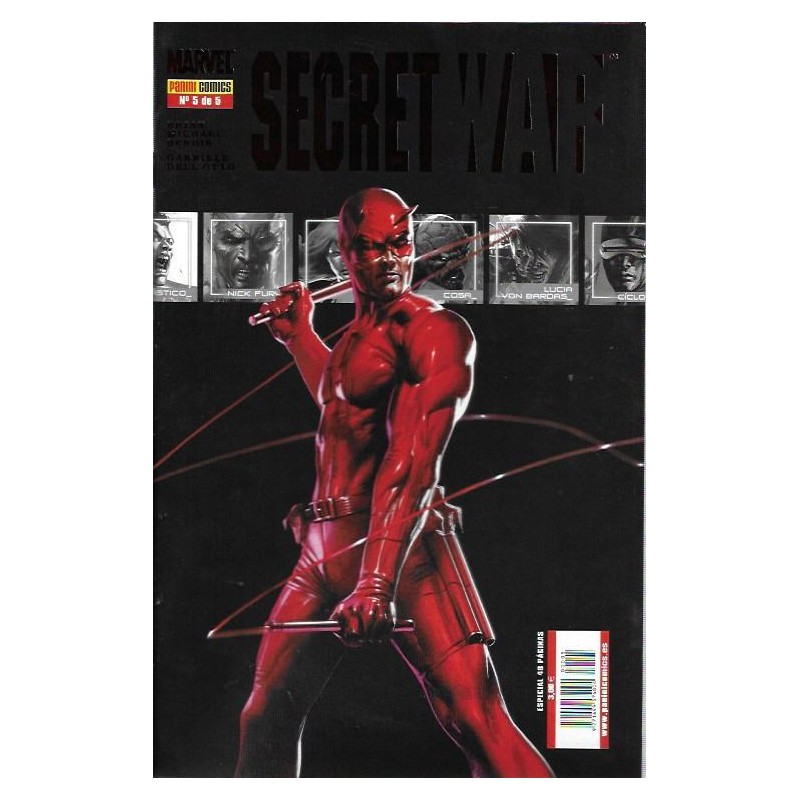 SECRET WAR DE BRIAN MICHAEL BENDIS Y GABRIELLE DELL´OTTO COLECCION COMPLETA 5  COMIC-BOOK POR BENDIS Y GABRIELLE DELL'OTTO Y