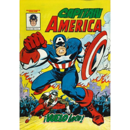 CAPITAN AMERICA MUNDICOMICS ED.VERTICE Nº 2 VUELO LOCO
