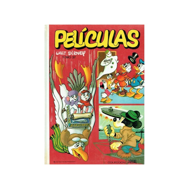 COLECCION JOVIAL Nº 37 CON ESTUCHE PRTECTOR ORIGINAL COL.TOMOS TEBEOS PELICULAS DISNEY Y HANNA BARBERA