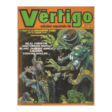 REVISTA VERTIGO ED.DISTRINOVEL DISPONIBLES