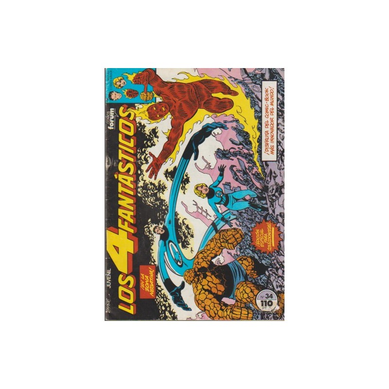 LOS 4 FANTASTICOS Nº 34 VOL.1 EDITORIAL FORUM