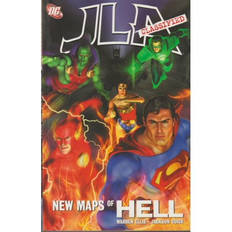 JLA CLASSIFIELD : NEW MAPS OF HELL POR WARREN HELLIS , USA,INGLES