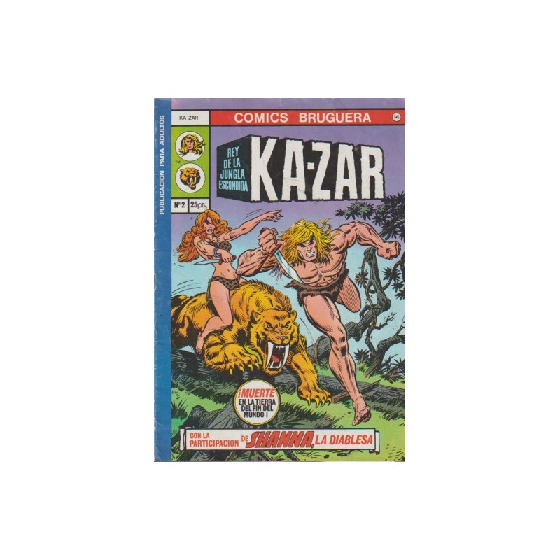 KA-ZAR Nº 1 AL 7 ED.BRUGUERA , COLECCION COMPLETA