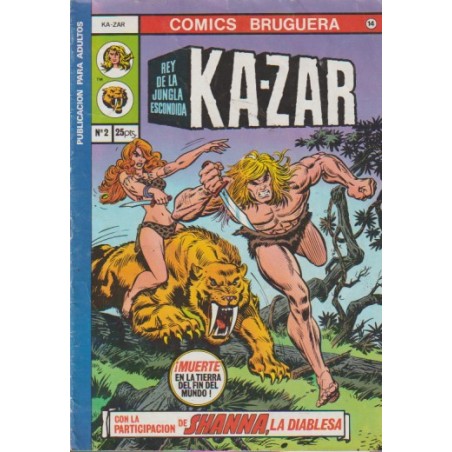 KA-ZAR Nº 1 AL 7 ED.BRUGUERA , COLECCION COMPLETA