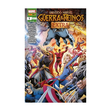 UNIVERSO MARVEL LA GUERRA DE LOS REINOS EXTRA COL.COMPLETA 3 EXTRAS