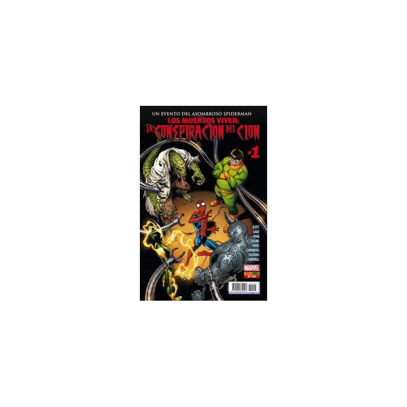 EL ASOMBROSO SPIDERMAN VOL.7 Nº 124 AL 129 SAGA LOS MUERTOS VIVEN : LA CONSPIRACION DEL CLON COMPLETA  1 AL 5 MAS PROLOGO Y OMEGA