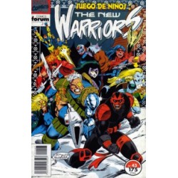 THE NEW WARRIORS VOL.1 n. 42 Y 43 JUEGO DE NIÑOS CROSSOVER CON X-FORCE