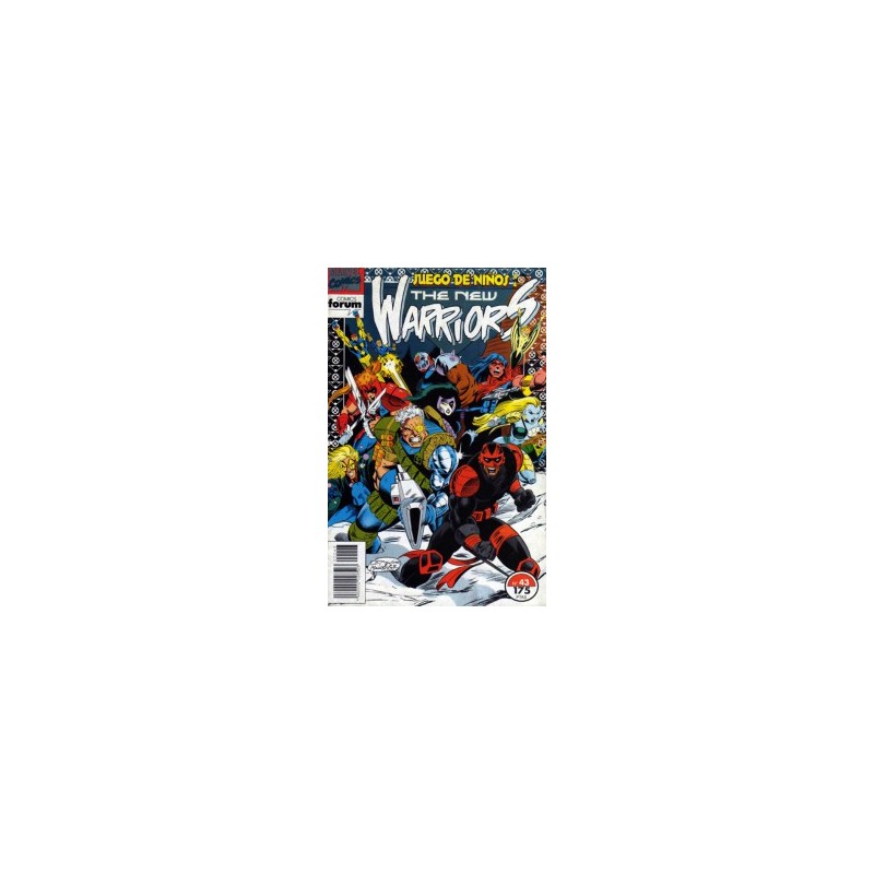 THE NEW WARRIORS VOL.1 n. 42 Y 43 JUEGO DE NIÑOS CROSSOVER CON X-FORCE