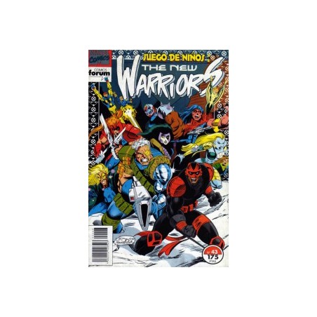 THE NEW WARRIORS VOL.1 n. 42 Y 43 JUEGO DE NIÑOS CROSSOVER CON X-FORCE