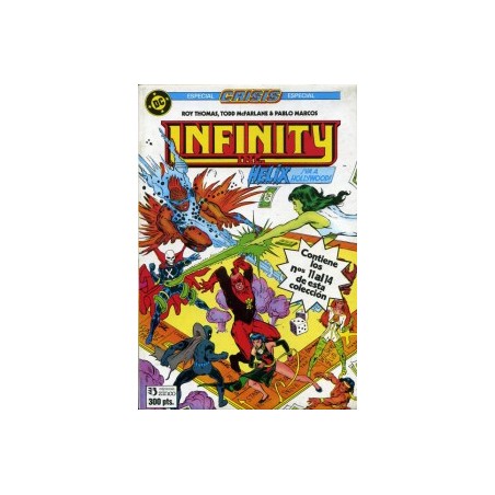 INFINITY INC Nº 1 al 22,COL.COMPLETA A FALTA DE LOS NUMEROS 9,10 Y 22 ( Nº 1 A 5 Y DEL 11 AL 21 EN 3 RETAPADOS)