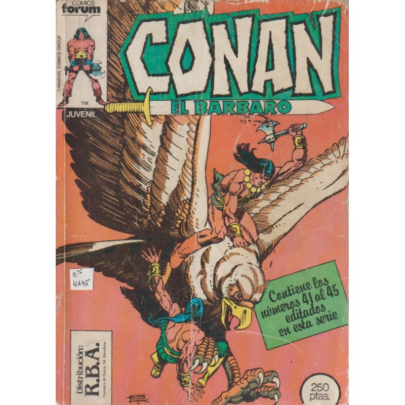 CONAN EL BARBARO VOL.1 NUMEROS 41 AL 45 EN UN RETAPADO