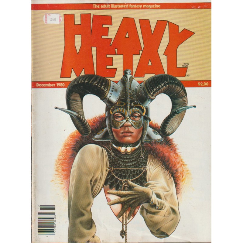 HEAVY METAL AÑOS 1980 , LOTE DE 6 REVISTAS DE COMIC DE 12 , INGLES