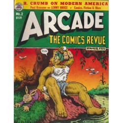 ARCADE THE COMICS REVUE VOL.1 Nº 1 AL 3 Y 5, AÑO 1975 , MAGAZINE USA UNDERGROUND