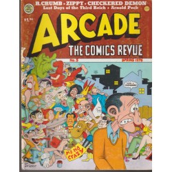 ARCADE THE COMICS REVUE VOL.1 Nº 1 AL 3 Y 5, AÑO 1975 , MAGAZINE USA UNDERGROUND