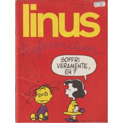 LINUS AÑO 9 NUMEROS 1,2,4,5 Y 7  ,AÑO DE PUBLICACION 1971 , ITALIANO