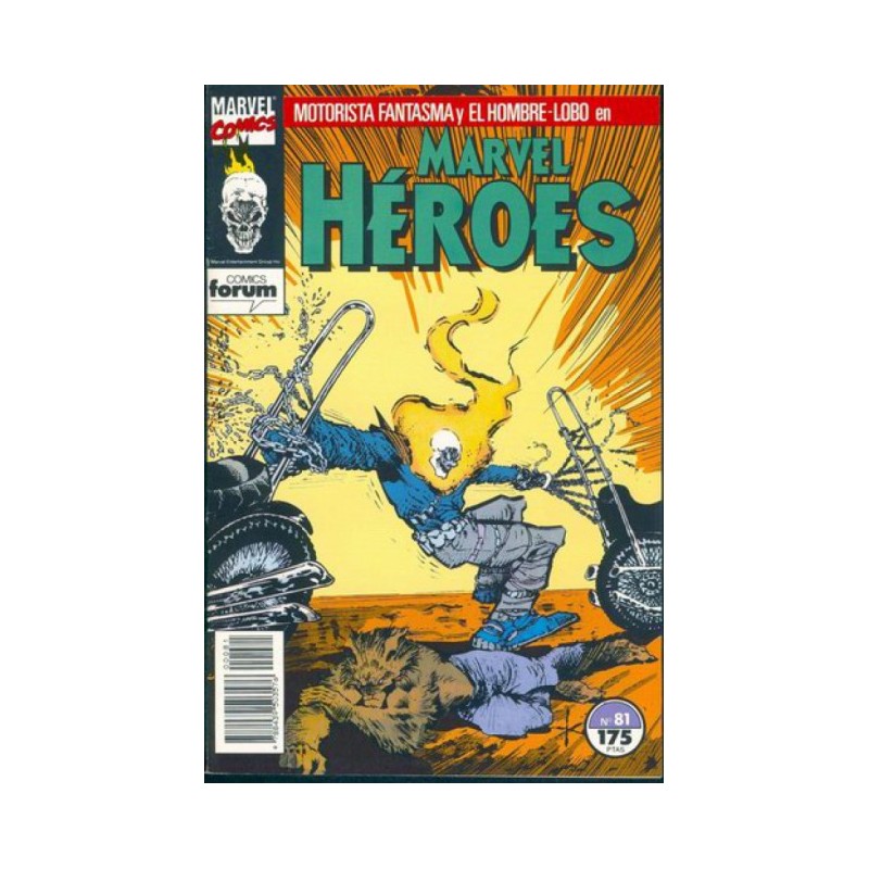 MARVEL HEROES ED.FORUM Nº 81 MOTORISTA FANTASMA Y EL HOMBRE LOBO