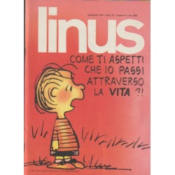 LINUS AÑO 13 ( 1977 ) LOTE DE 9 REVISTAS DE COMICS CON LOS NUMEROS 1,3,5,6 AL 10,12, ITALIANO