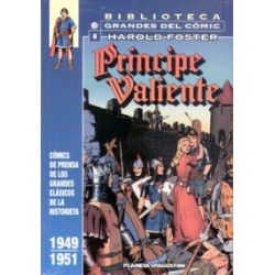 BIBLIOTECA GRANDES DEL COMIC PRINCIPE VALIENTE ED.PLANETA TOMOS 1 AL 8 , AÑOS 1937 AL 1951