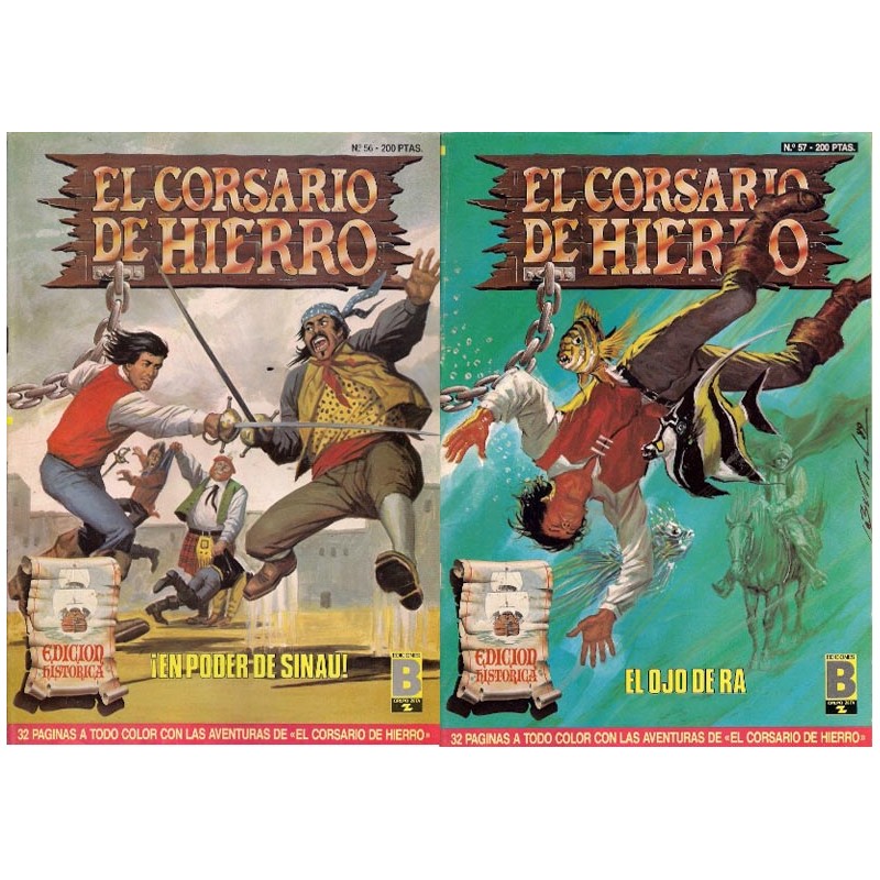 EL CORSARIO DE HIERRO ED.B COLECCION COMPLETA 58 TEBEOS
