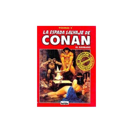 LA ESPADA SALVAJE DE CONAN EDICION COLECCIONISTA  TOMOS ROJOS 1 al 7 ( nº 1 al 21 )