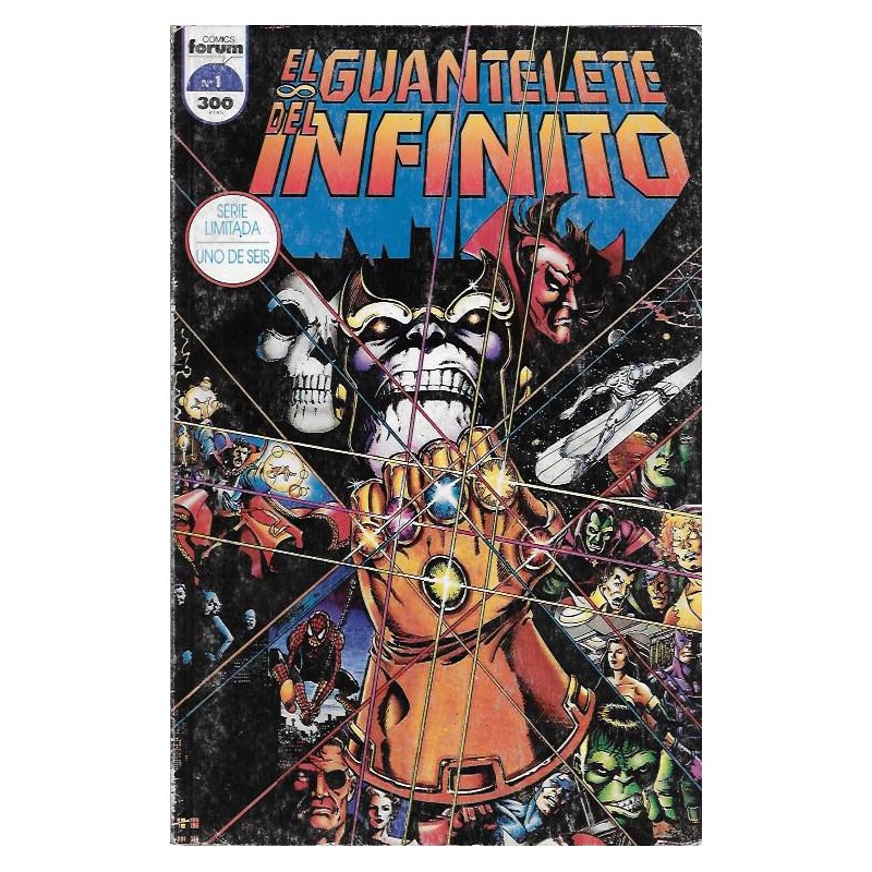 EL GUANTELETE DEL INFINITO Nº 1 AL 3 Y 5 POR JIM STARLIN Y GEORGE PEREZ