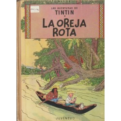 TINTIN EDICION LOMO DE TELA LA OREJA ROTA EDICION 1966 ( 2ª EDICION )