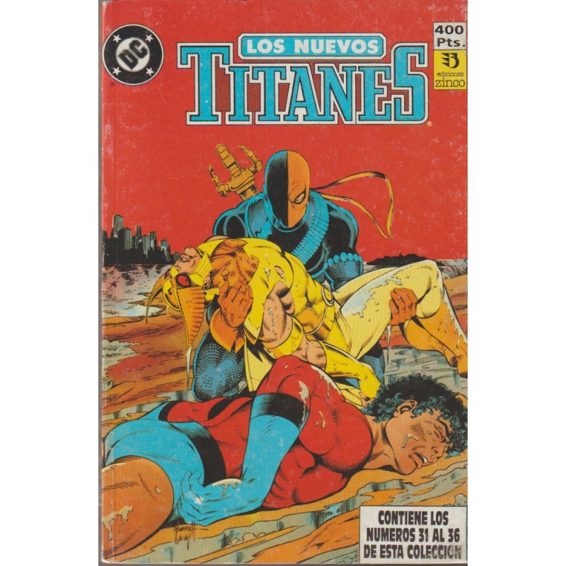 LOS NUEVOS TITANES VOL.2 ED.ZINCO Nº 31 AL 40 EN DOS RETAPADO