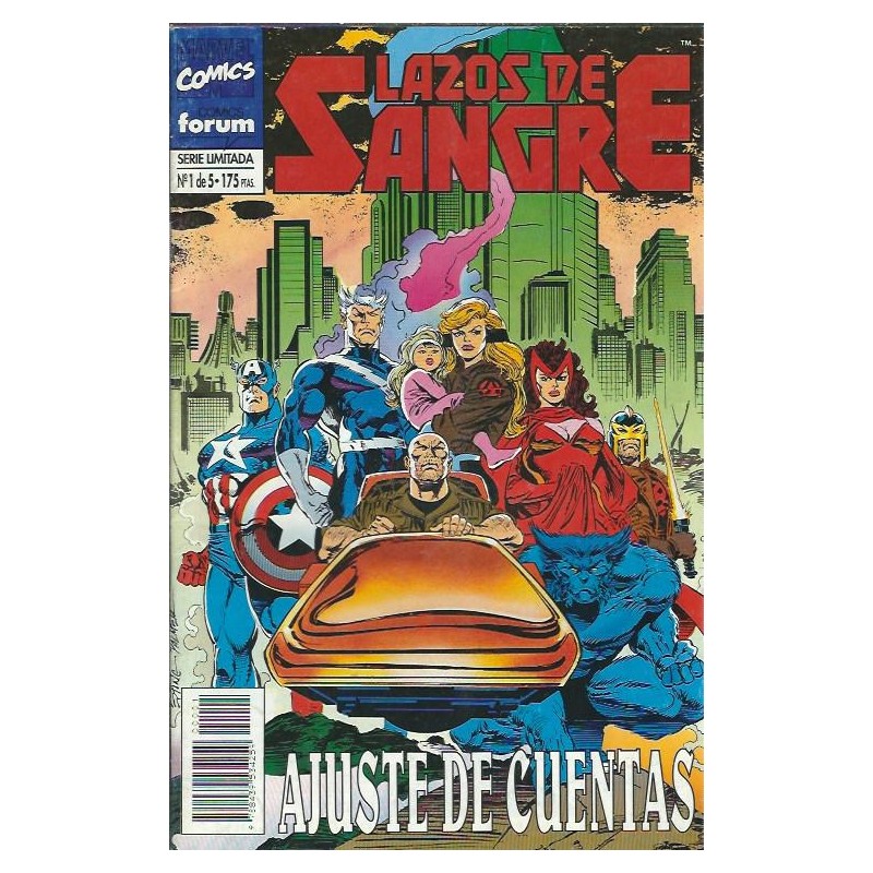 LOS VENGADORES Y LA PATRULLA X - LAZOS DE SANGRE Nº 1 DE 5