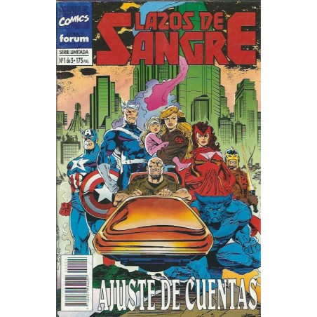 LOS VENGADORES Y LA PATRULLA X - LAZOS DE SANGRE Nº 1 DE 5