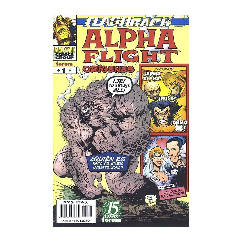 ALPHA FLIGHT VOL.2 ORIGENES , ESPECIAL FLASHBACK